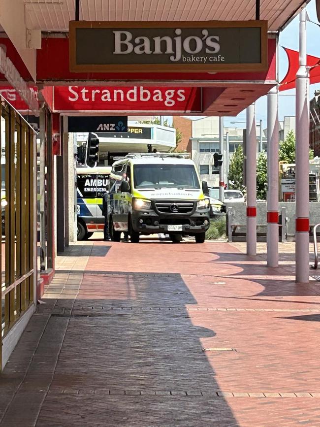 Images of ambulances after a serious crash at Rooke St. Image from: 'Around Devonport' Facebook Page