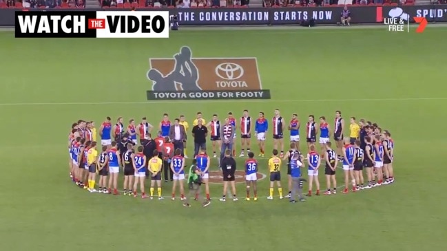 Spine-tingling scenes bring AFL to a standstill