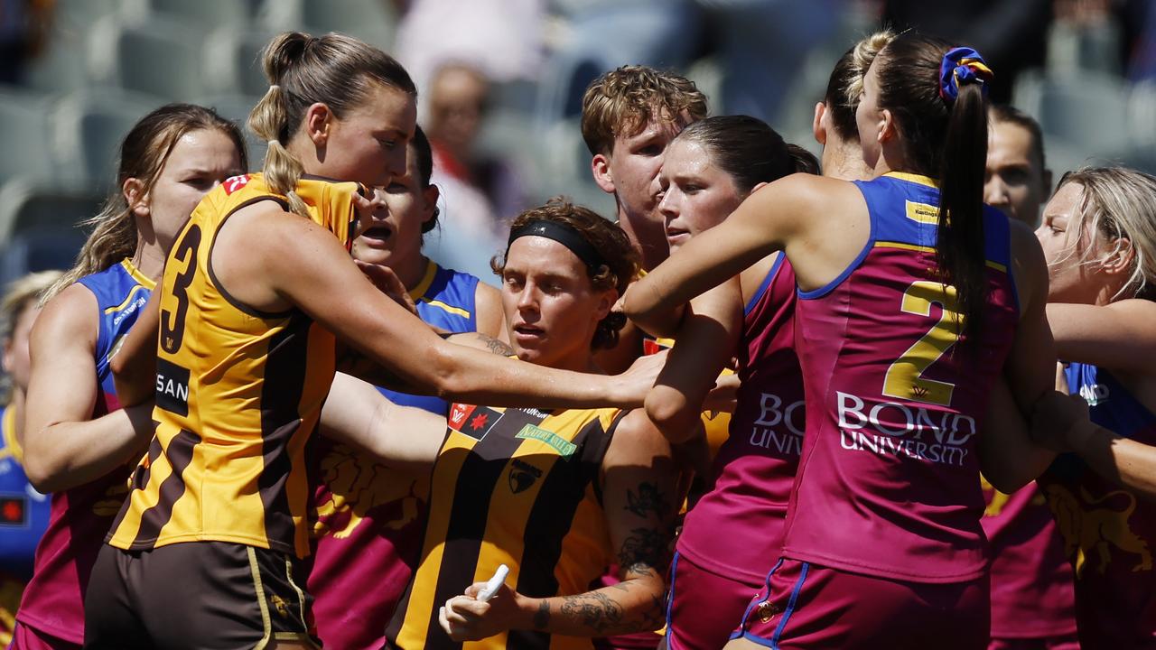 AFLW Agenda: Hawks-Lions post-siren brawl good for the game