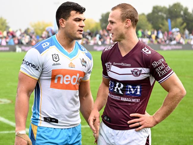 David Fifita and Daly Cherry-Evans. Picture: NRL Photos