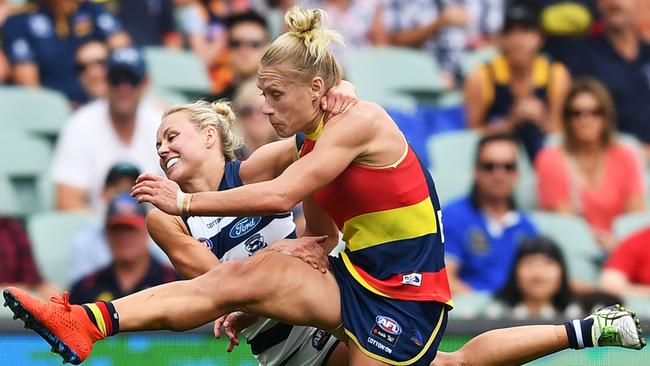 Erin Phillips has revealed she needed a rebuild and learned how to run again. Picture: Getty Images