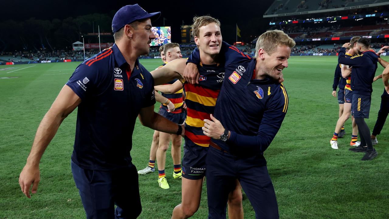 Jordan Dawson may be a name to watch in the Crows’ captaincy sweepstakes. (Photo by James Elsby/AFL Photos via Getty Images)