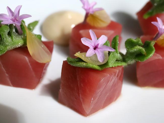 Bentley’s Yellow Fin Tuna and ice plant. Picture: Jenifer Jagielski