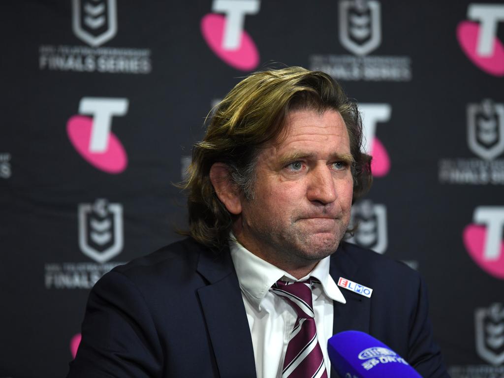 Des Hasler issued some harsh home truths to Manly players after the loss to Melbourne. Picture: NRL Images