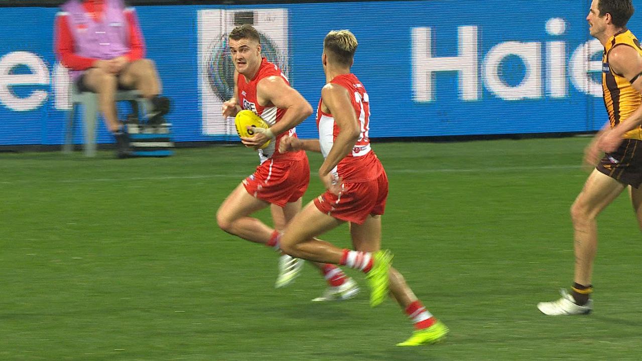 Tom Papley sprinted away to kick his fourth goal.