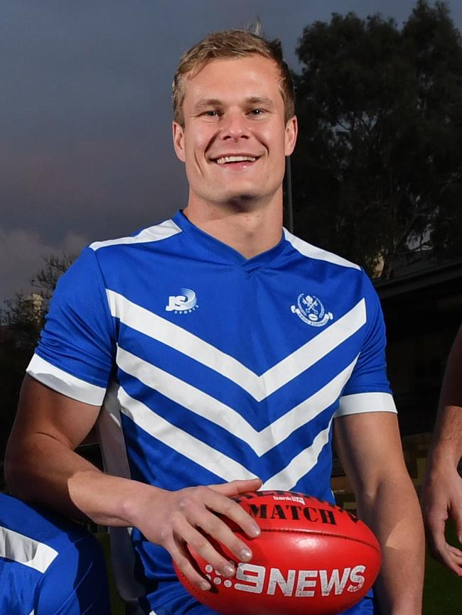 Jock McLeay kicked seven for SPOC on Saturday. Picture: AAP/Keryn Stevens