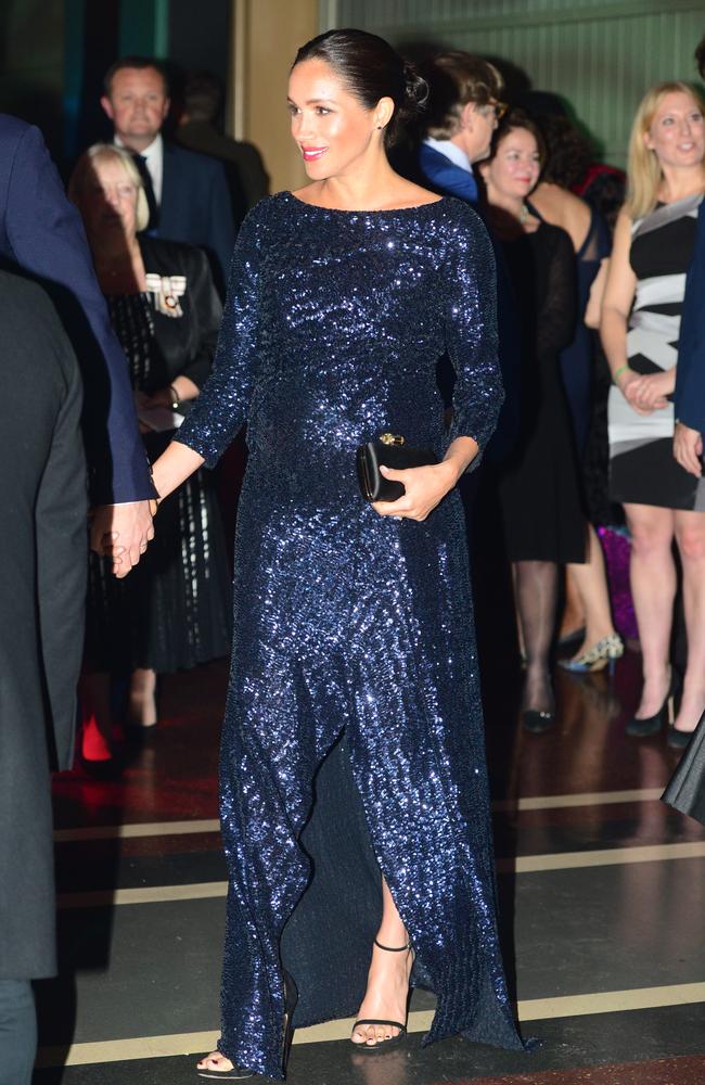 The stunning Duchess of Sussex wore a $6000 gown at the charity event. Picture: Paul Grover/Getty Images