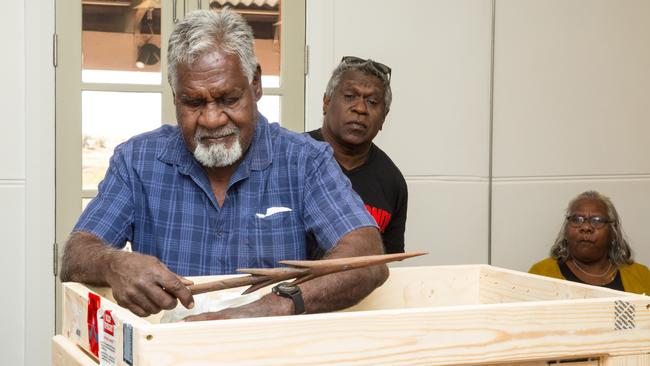 Yindjibarndi Aboriginal Corporation boss Michael Woodley, left, said the government’s assessment was shameful and hypocritical.