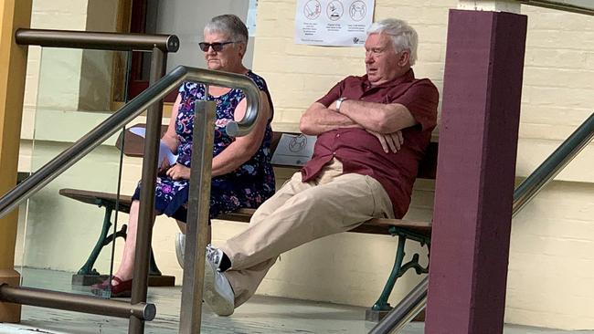 Diane Christine Wilkinson and Brendon Richard Wilkinson outside Maryborough Magistrates Court.