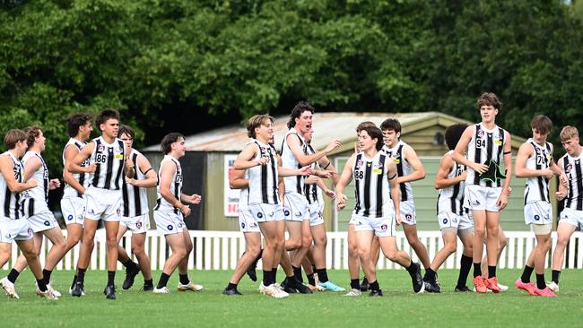 QAFL colts - Sherwood players warm up before a match this season. Picture, John Gass