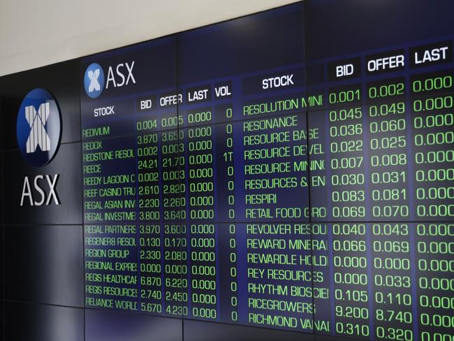 SYDNEY, AUSTRALIA - NewsWire Photos NOVEMBER 7, 2024: The screens at the ASX in the Sydney CBD. Stock Market. Australian Stock exchange.Picture: NewsWire / Damian Shaw