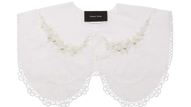 White lace collar by Simone Rocha, $712