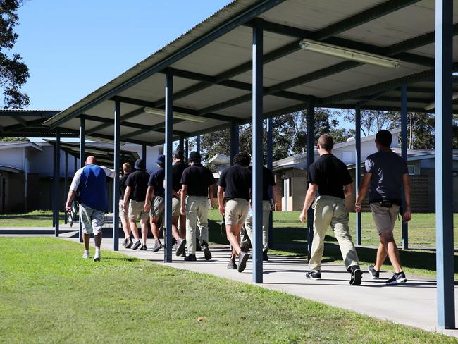 Detainees at the Frank Baxter Juvenile Justice Centre, where the pool has been shut down following an alleged sexual assault. Picture: Tim Hunter