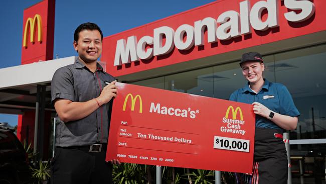 Macca's is giving away $10,000 10 times a day for 31 days in December