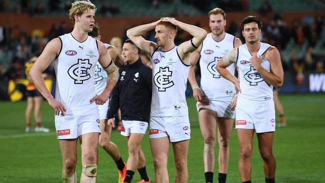 Carlton needs at least one more win to play finals. Picture: Getty Images