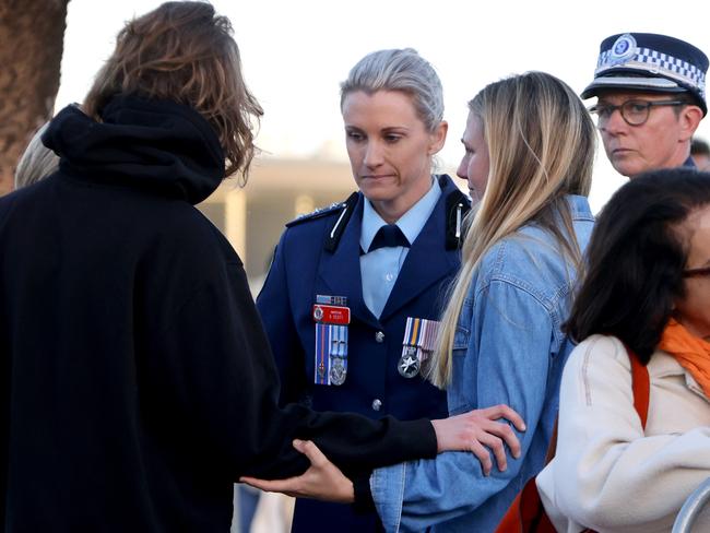 Inspector Scott at a Candlelight Vigil for Bondi Junction victims at Bondi Beach. Picture: Damian Shaw