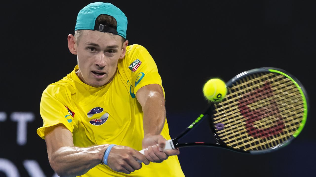 Alex de Minaur heads into the ATP Cup in winning form. Picture: AAP