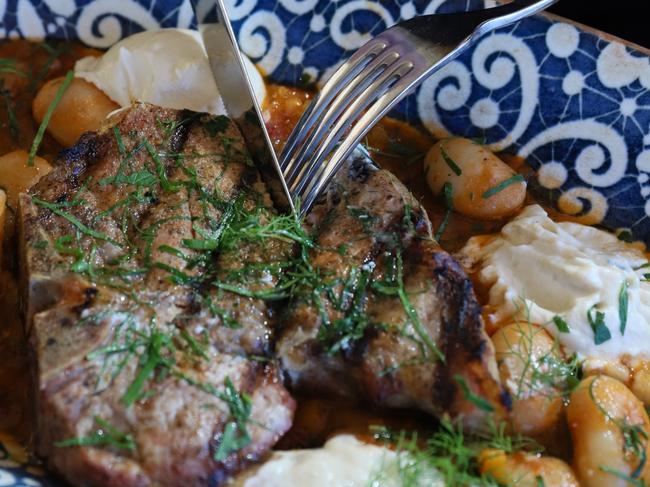 Pork T-bone at Ploos. Picture: Jenifer Jagielski