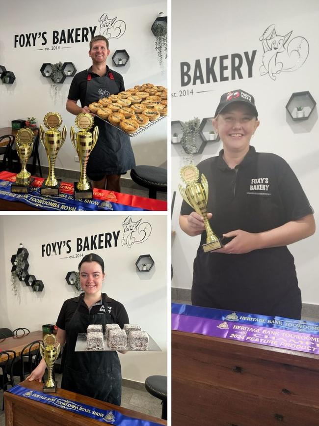 Foxy's Bakery cleaned up at the 2024 Heritage Bank Toowoomba Royal Show taking home five trophies across a number of categories. Photos: Supplied