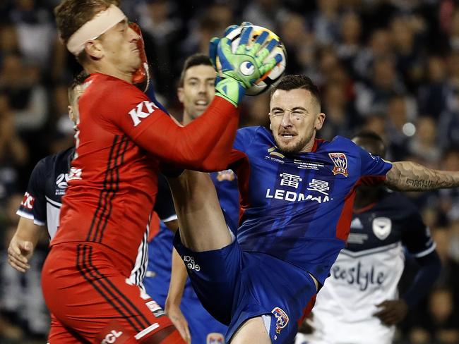 O’Donovan copped a 10-match ban for collecting Melbourne Victory goalkeeper Lawrence Thomas with a high boot in the 2017/2018 A-League grand final.