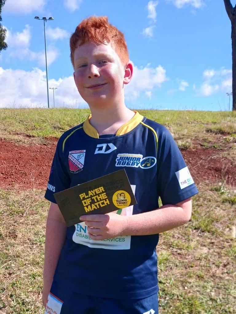 Toowoomba rugby union junior Richie Warner