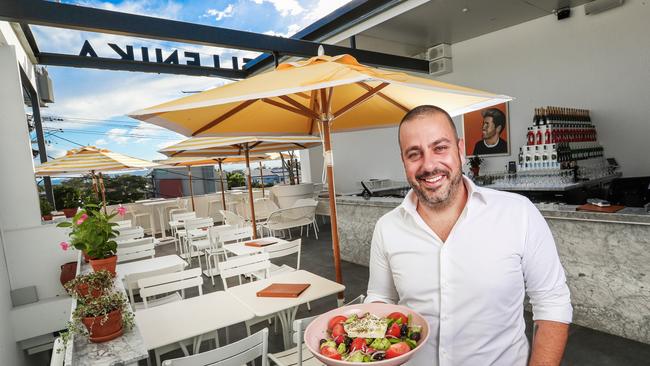 Restaurateur Simon Gloftis at Hellenika. Picture: Nigel Hallett