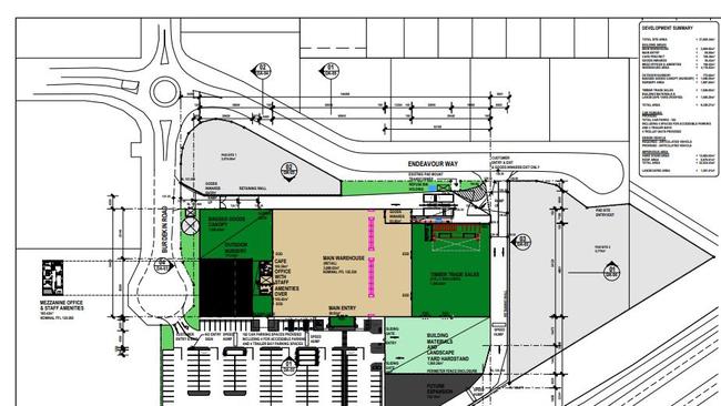 The proposed warehouse will span more than 9000m2 and be built on Endeavour Way, Plainland.