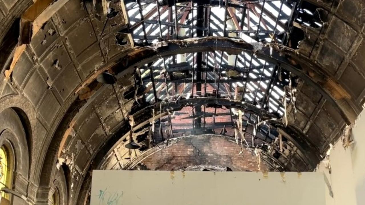 Suspicious blaze guts abandoned South Melbourne church