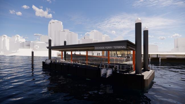 How the new Dockside ferry terminal will look.