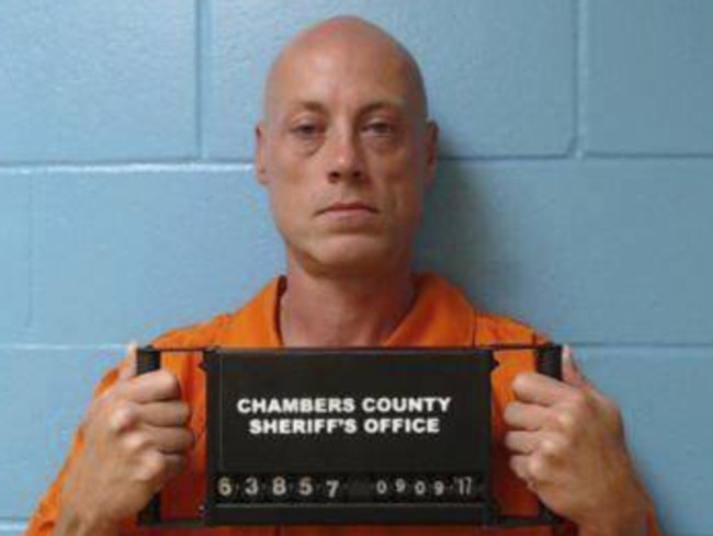 Steven McDowell has been charged in the death of his ex-wife. Picture: Chambers County Sheriff’s Office via AP