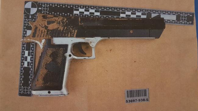 The toy gun with which Bristow threatened the woman. Picture: SA Police