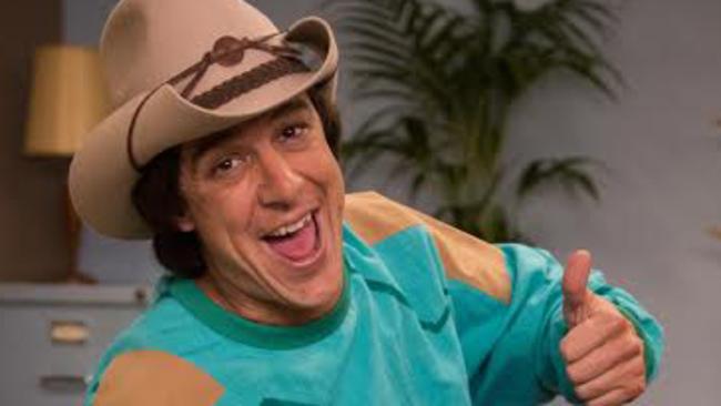 Exclusive first photo of Samuel Johnson as Molly Meldrum for new Ch7 mini-series Molly. Pic by Ben Timony
