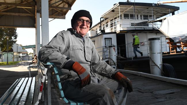 Paul Hannagan, President of Friends of Oscar W Paddle steamer. Picture: Tricia Watkinson