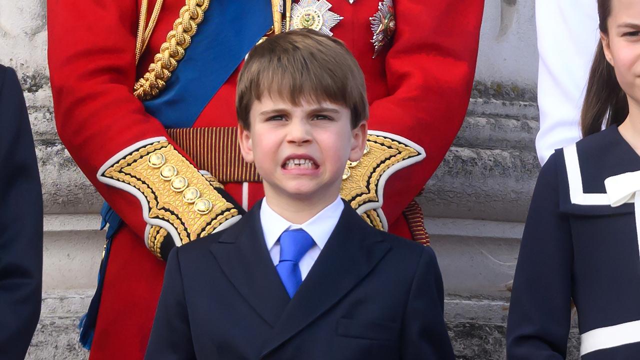 Prince Louis was told off by his big sis Princess Charlotte during Trooping the Colour – but he wasn’t having it. Picture: Karwai Tang/WireImage