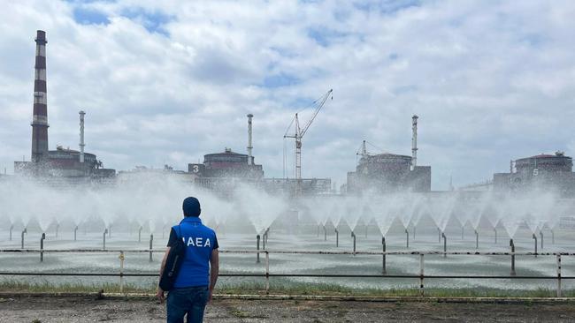 Putin might respond to an invitation by blowing up the Zaporizhzhia Nuclear Power Plant. Picture: AFP.