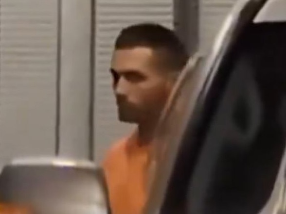 Tyrone Thompson in custody. Picture: Nine News