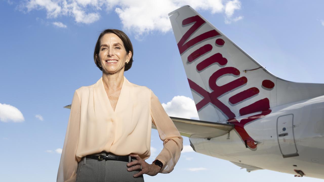 Outgoing Virgin chief executive Jayne Hrdlicka. Picture: NCA NewsWire / Sarah Marshall