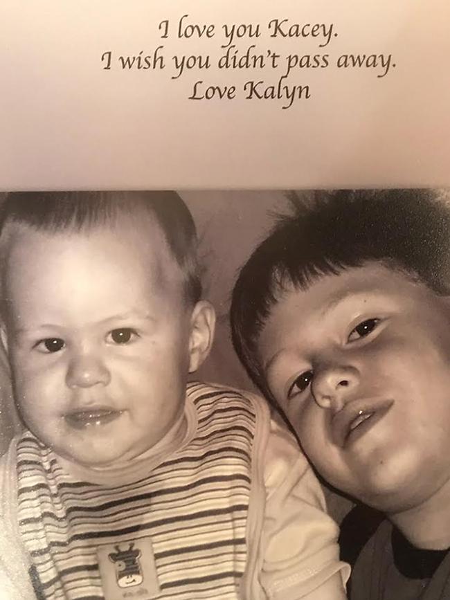 A family supplied picture of Kalyn Ponga and his brother Kacey