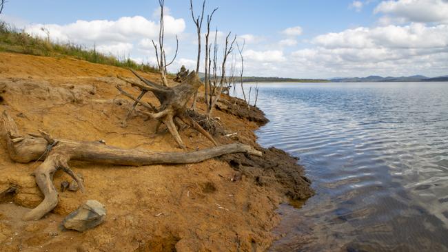 Wivenhoe Dam has been at its lowest level in more than a decade.