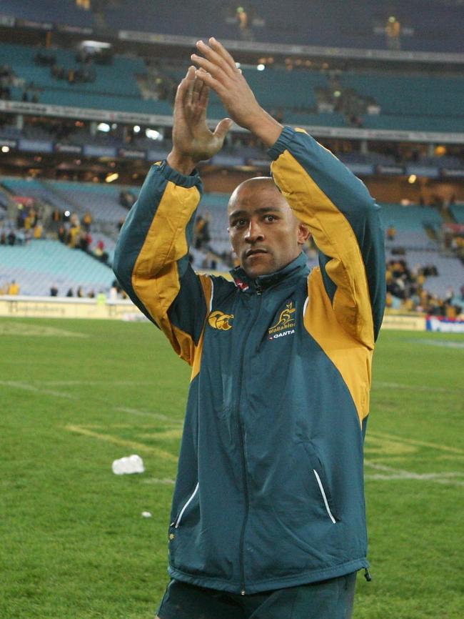 George Gregan after his final game on home soil in 2007. Picture: AAP