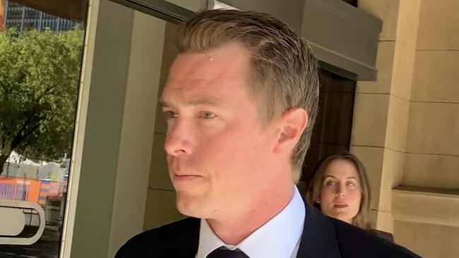 ADELAIDE, AUSTRALIA NewsWire Photos. JANUARY 24, 2025. Former Olympic cyclist Rohan Dennis leaves Adelaide District Court on January 24, 2025, following his guilty plea arraignment. Picture: NewsWire