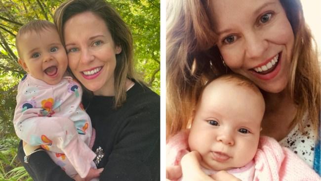Melissa in love with her baby, but not maternity leave. Image: supplied