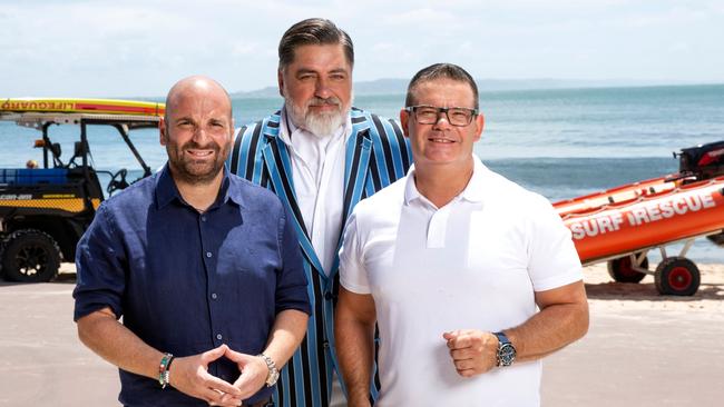 Ex-MasterChef judges George Calombaris, Matt Preston and Gary Mehigan.