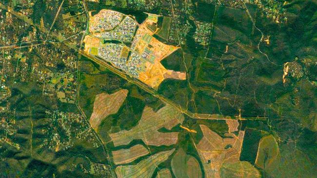 Logan’s Yarrabilba was a Priority Development Area. Picture: Google Earth