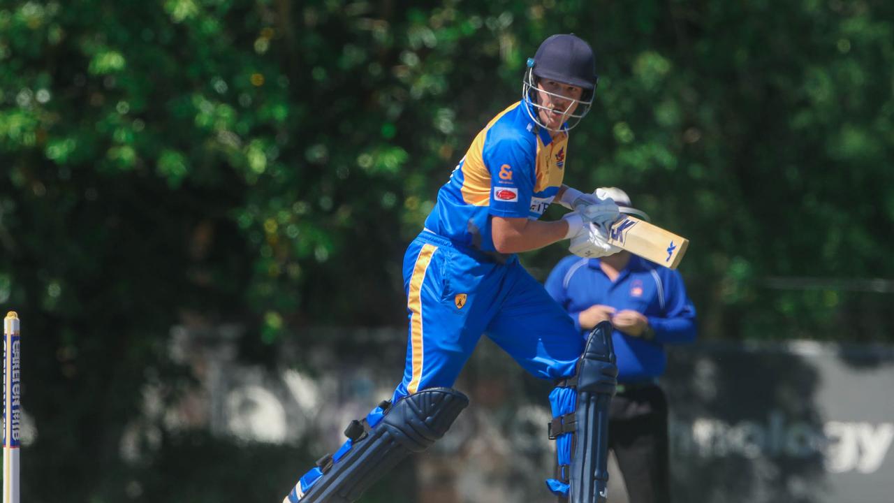 Jacob Dickman playing for Darwin in the Darwin Cricket Competition Picture Glenn Campbell