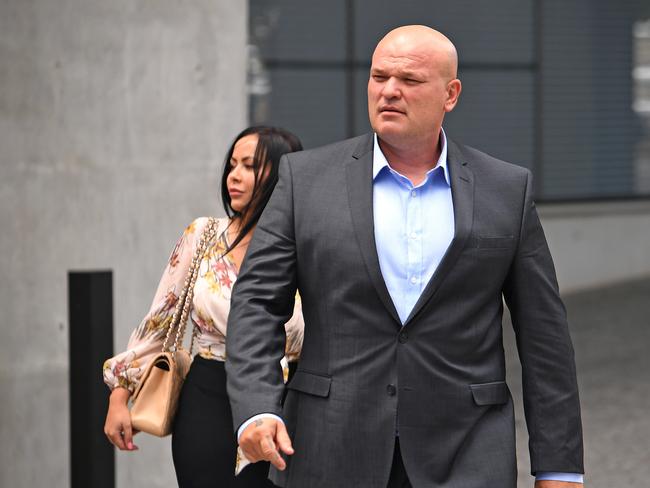 Drug kingpin Ivan Tesic outside Brisbane Supreme Court.