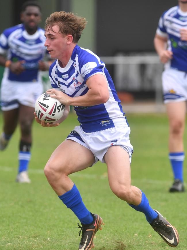 Kirwan High against Ignatius Park College in the Northern Schoolboys Under-18s trials at Brothers Rugby League Club in Townsville. Picture: Evan Morgan