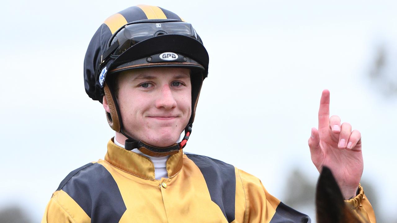Riding in The Quokka on Saturday will be a career highlight for jockey Mitchell Aitken. Picture: AAP