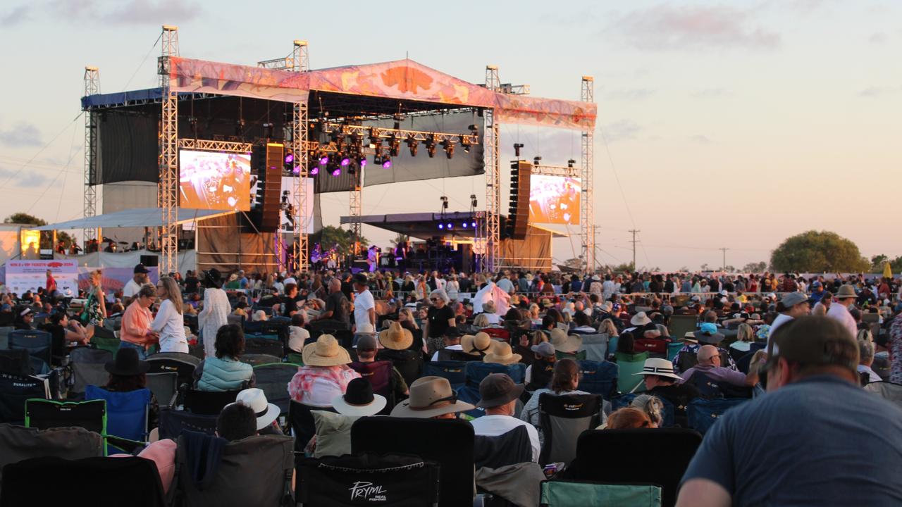 A crowd of over 5,000 people took in a great line-up of Aussie acts in the glow of a classic Bundaberg sunset.