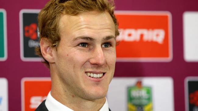 Daly Cherry-Evans announces his infamous backflip in 2013. (Gregg Porteous)